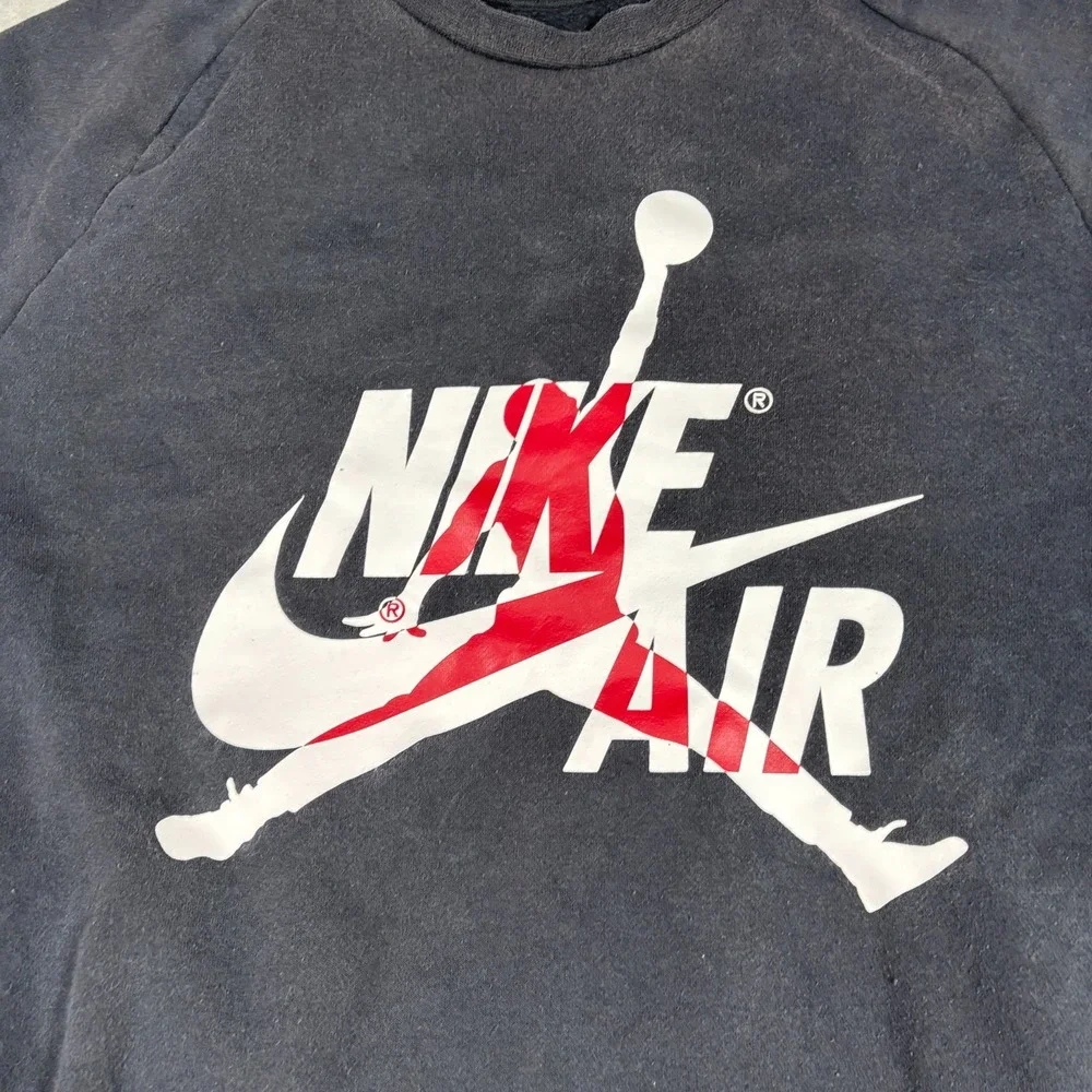 Air‎ Jordan Sweatshirt Men Large Black Pullover Crewneck Sweater Jumpman Air